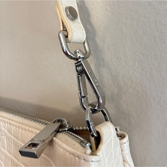 JW PEI Ivory Croc-Embossed ‘EVA’ Baguette Shoulder Bag - Picture 11 of 16